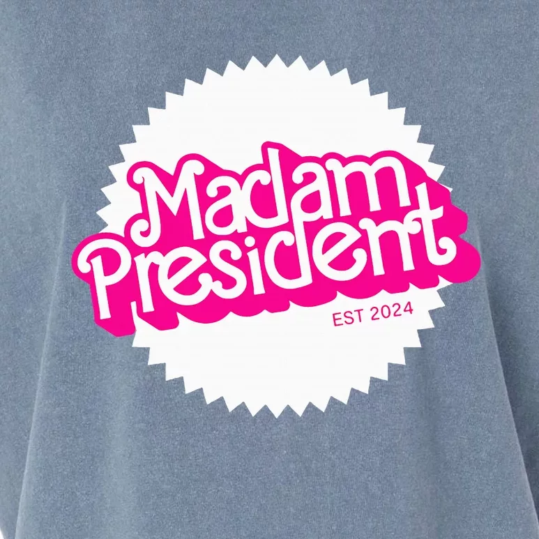 Madam President 2024 Kamala Harris Garment-Dyed Women's Muscle Tee