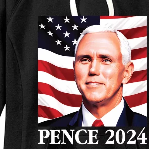 Mike Pence 2024 Presidential Portrait Women's Fleece Hoodie