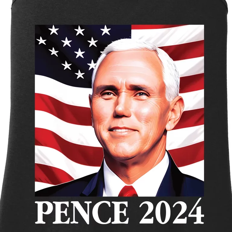 Mike Pence 2024 Presidential Portrait Ladies Essential Tank