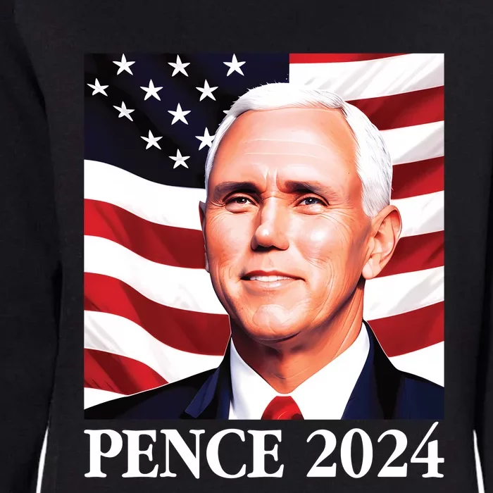 Mike Pence 2024 Presidential Portrait Womens California Wash Sweatshirt