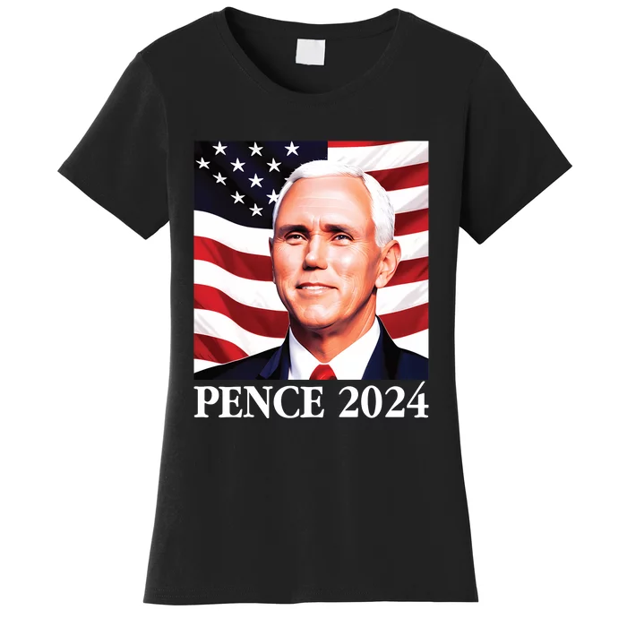 Mike Pence 2024 Presidential Portrait Women's T-Shirt