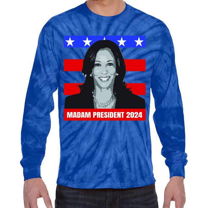 Madam President 2024 Gift Tie-Dye Long Sleeve Shirt