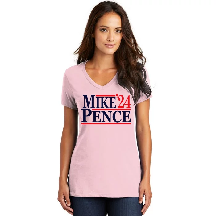 Mike Pence 2024 Women's V-Neck T-Shirt