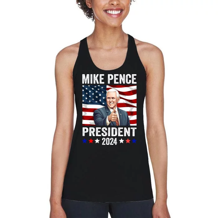 Mike Pence 2024 American Presidential Election 2024 USA Women's Racerback Tank