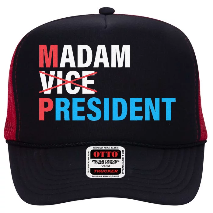 Madam President 2024 High Crown Mesh Trucker Hat