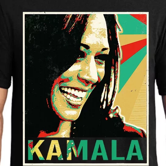 Madam President 2024 Kamala Harris Laughing Portrait Pajama Set