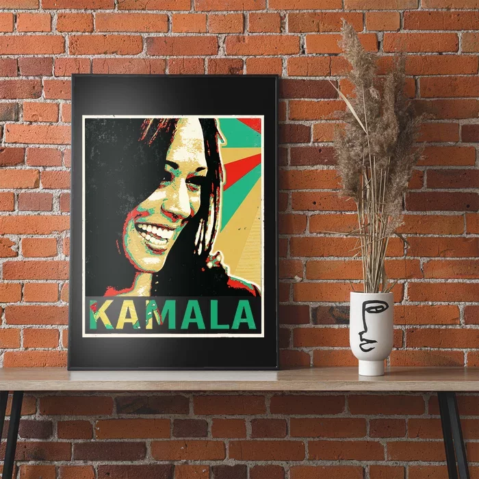 Madam President 2024 Kamala Harris Laughing Portrait Poster