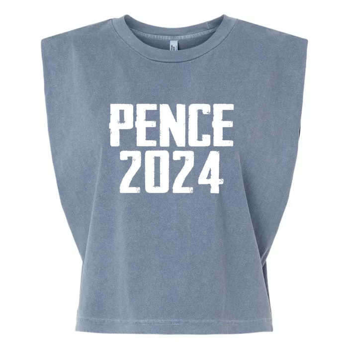 Mike Pence 2024 For President Mike Pence 2024 Garment-Dyed Women's Muscle Tee