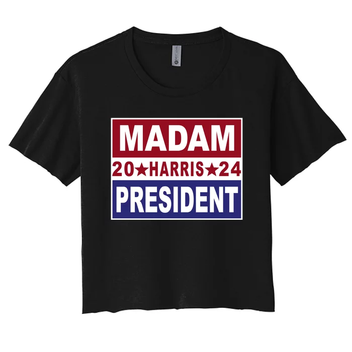 Madam President 2024 Women's Crop Top Tee