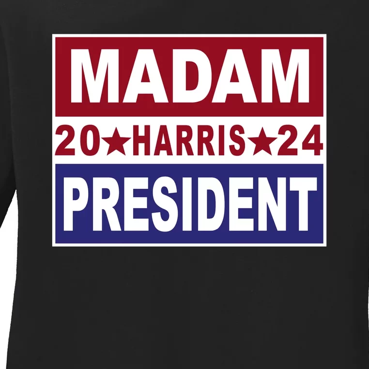 Madam President 2024 Ladies Long Sleeve Shirt