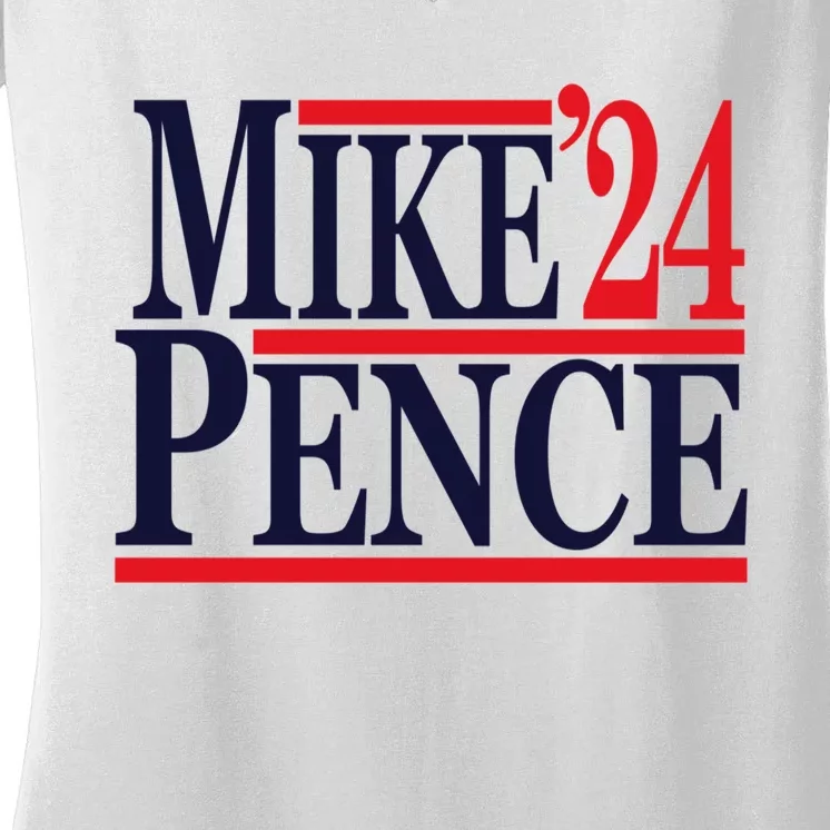 Mike Pence 2024 Women's V-Neck T-Shirt