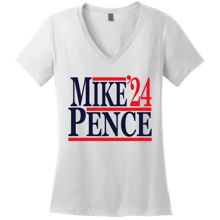 Mike Pence 2024 Women's V-Neck T-Shirt