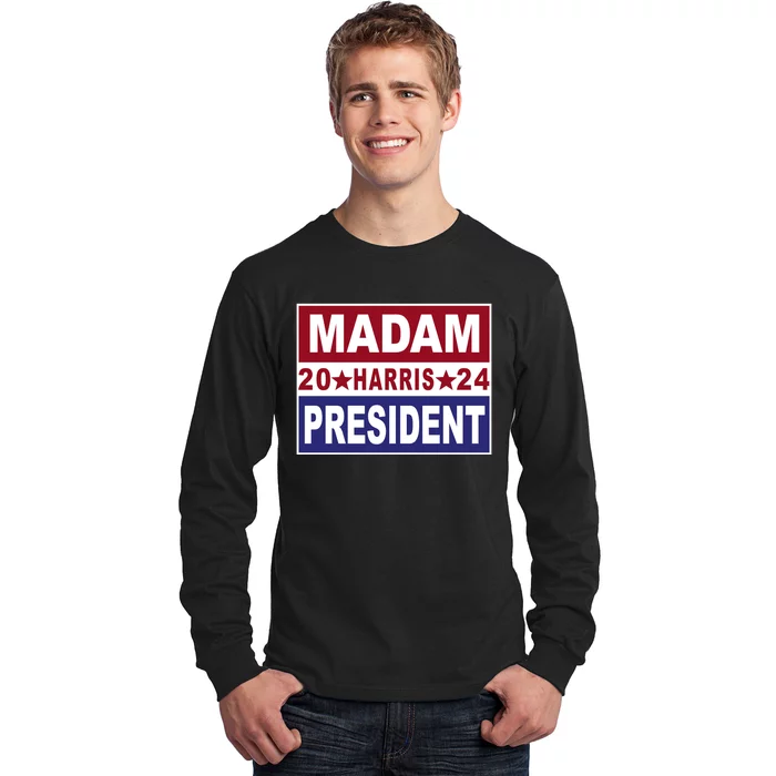 Madam President 2024 Patriotic Print Long Sleeve Shirt