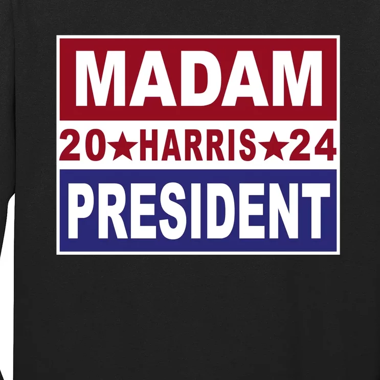 Madam President 2024 Patriotic Print Long Sleeve Shirt