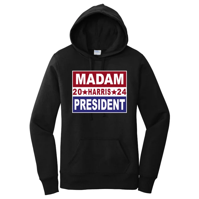 Madam President 2024 Patriotic Print Women's Pullover Hoodie