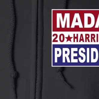 Madam President 2024 Patriotic Print Full Zip Hoodie