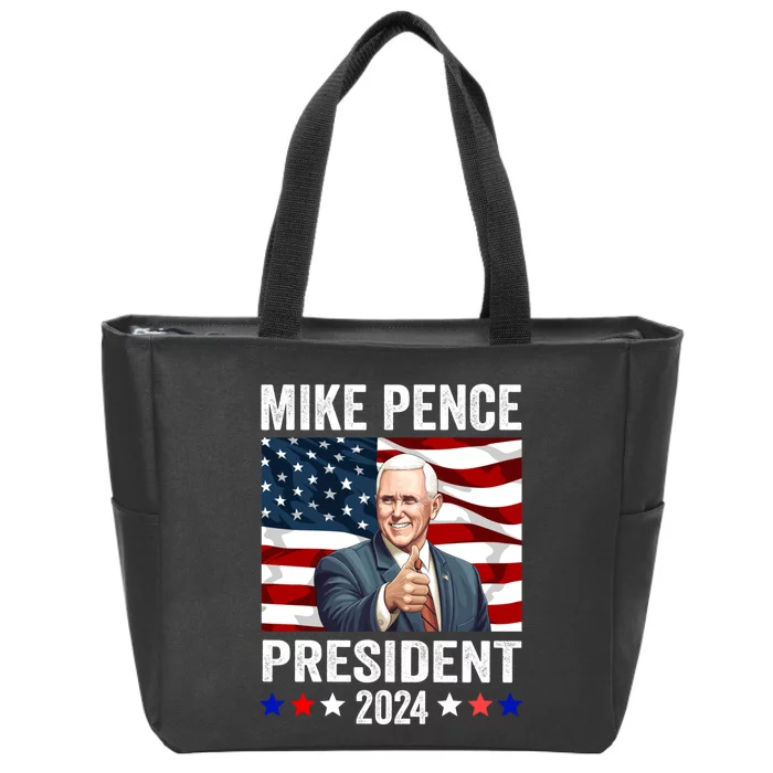 Mike Pence 2024 American Presidential Election 2024 USA Zip Tote Bag