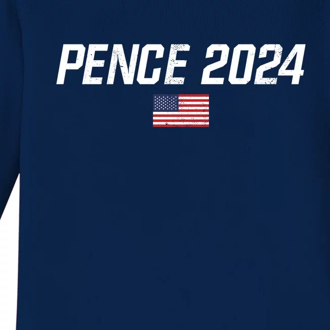 Mike Pence 2024 For President Mike Pence 2024 Baby Long Sleeve Bodysuit