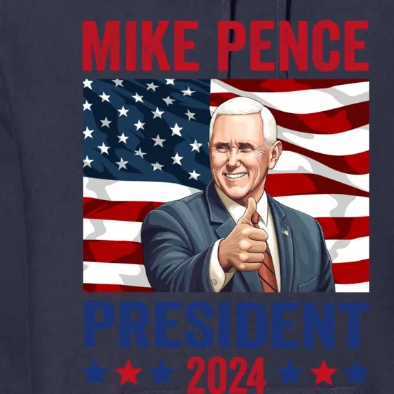 Mike Pence 2024 American Presidential Election 2024 USA Premium Hoodie