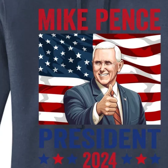 Mike Pence 2024 American Presidential Election 2024 USA Women's Pullover Hoodie