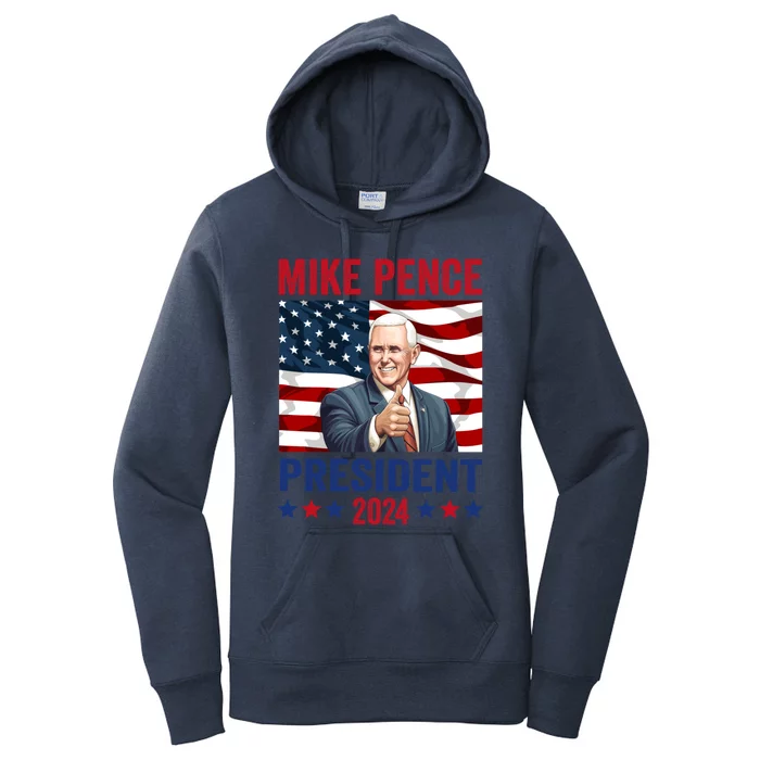 Mike Pence 2024 American Presidential Election 2024 USA Women's Pullover Hoodie