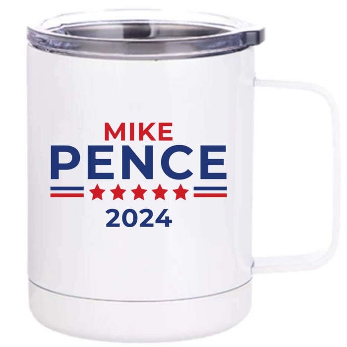 Mike Pence 2024 American Presidential Election 2024 USA Front & Back 12oz Stainless Steel Tumbler Cup