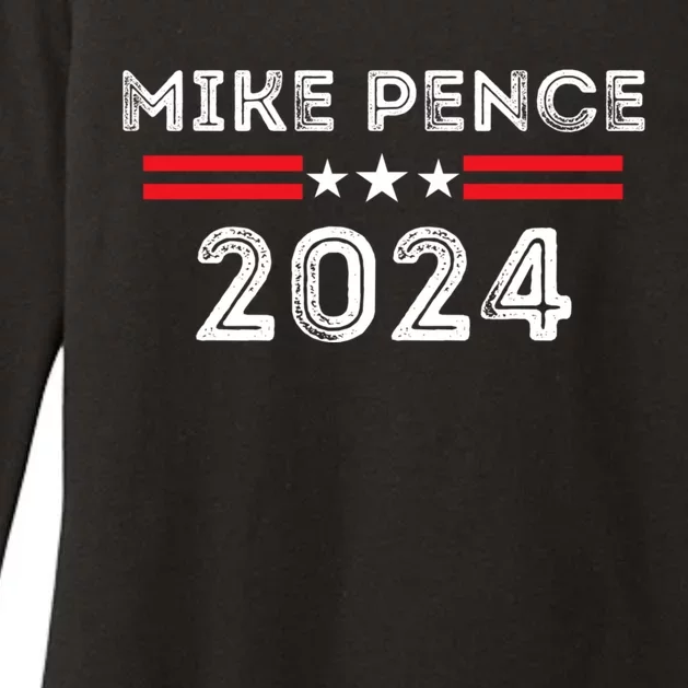 Mike Pence 2024 American Presidential Election 2024 USA Womens CVC Long Sleeve Shirt