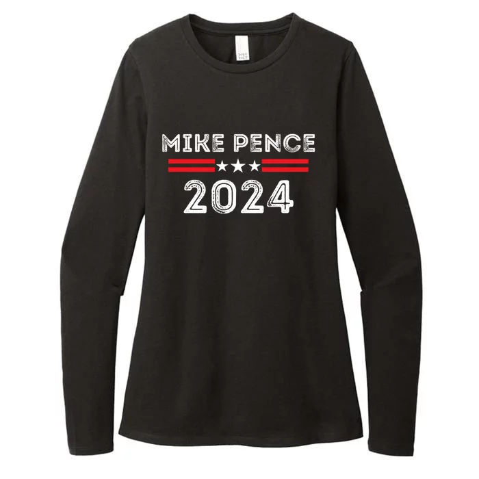 Mike Pence 2024 American Presidential Election 2024 USA Womens CVC Long Sleeve Shirt