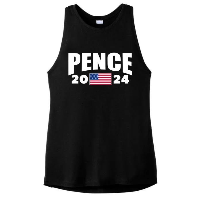 Mike Pence 2024 American Presidential Election 2024 USA Ladies Tri-Blend Wicking Tank