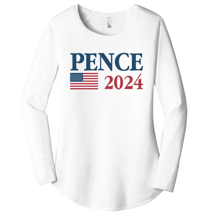 Mike Pence 2024 Women's Perfect Tri Tunic Long Sleeve Shirt