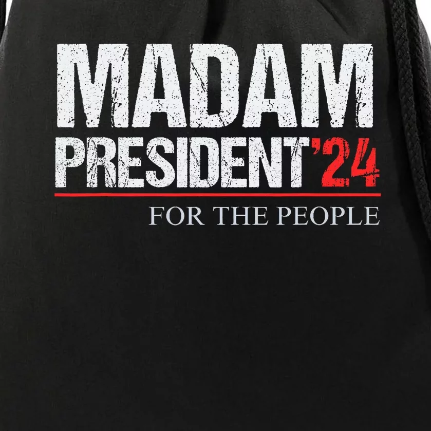 Madam President 2024 Feminist Women Vice President Drawstring Bag