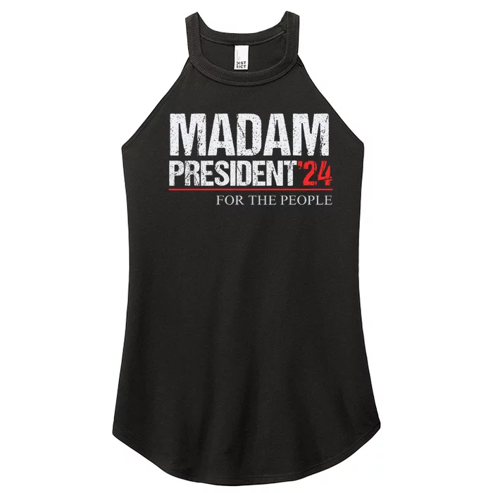 Madam President 2024 Feminist Women Vice President Women’s Perfect Tri Rocker Tank