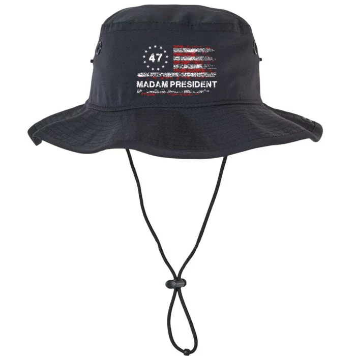 Madam President 47 2024 Us Flag Vintage Legacy Cool Fit Booney Bucket Hat