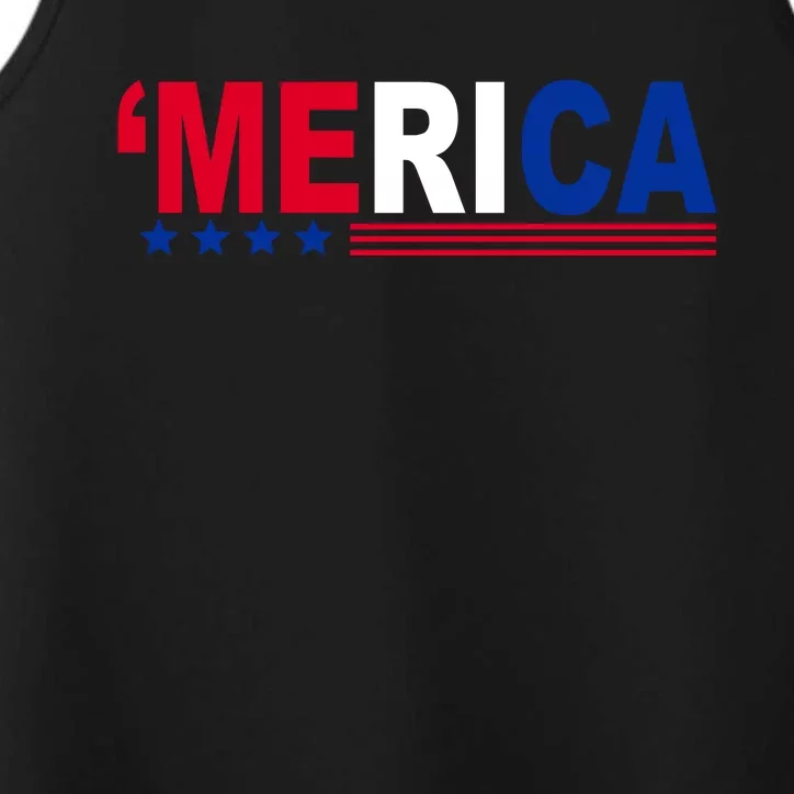 Merica Patriotic 4th Of July Performance Tank