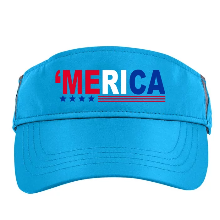 Merica Patriotic 4th Of July Adult Drive Performance Visor