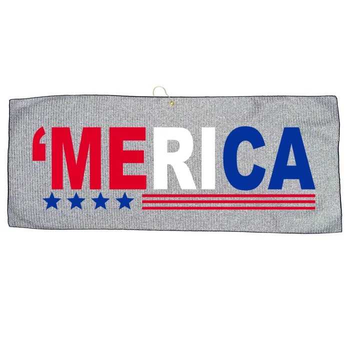 Merica Patriotic 4th Of July Large Microfiber Waffle Golf Towel