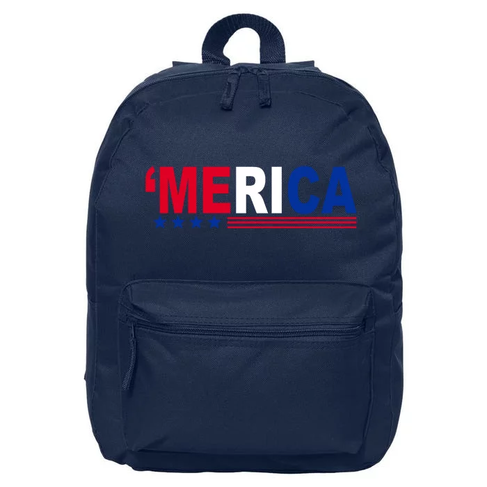 Merica Patriotic 4th Of July 16 in Basic Backpack