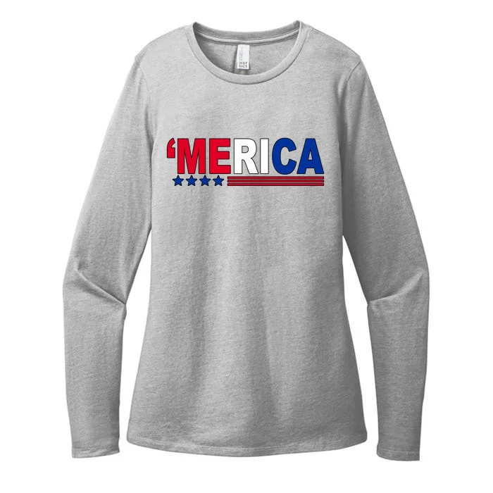 Merica Patriotic 4th Of July Womens CVC Long Sleeve Shirt