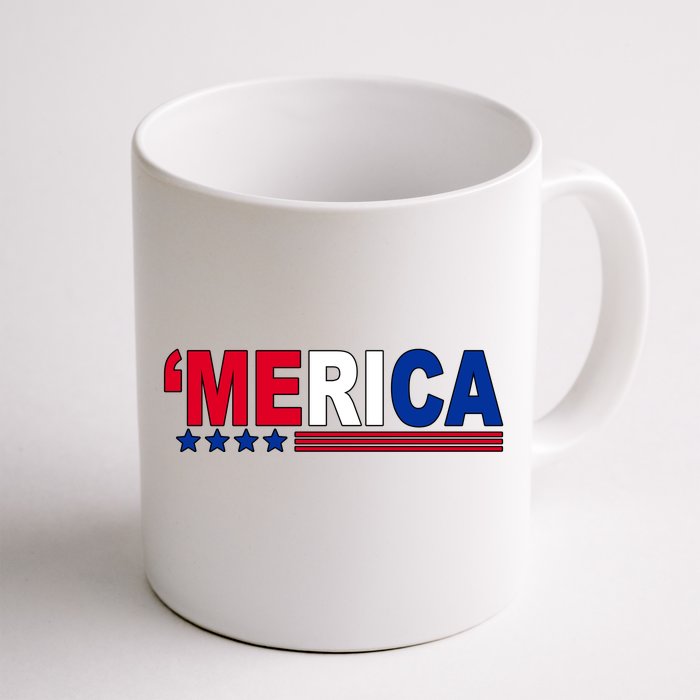 Merica Patriotic 4th Of July Front & Back Coffee Mug