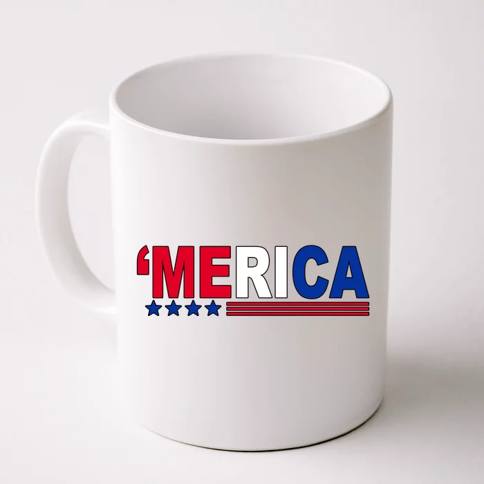 Merica Patriotic 4th Of July Front & Back Coffee Mug