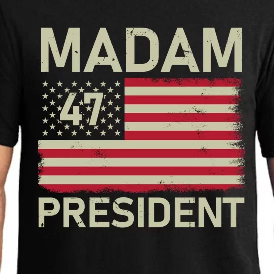 Madam President 47 Us Flag Kamala Harris 2024 Great Gift Pajama Set