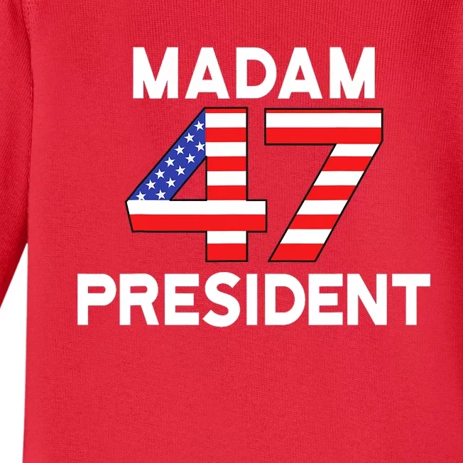 Madam President 47 Baby Long Sleeve Bodysuit