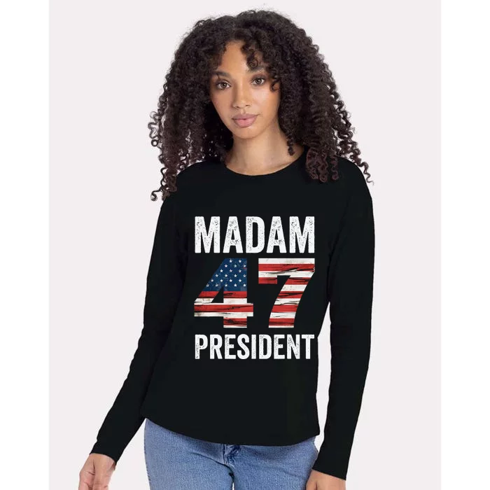 Madam President 47 Womens Cotton Relaxed Long Sleeve T-Shirt