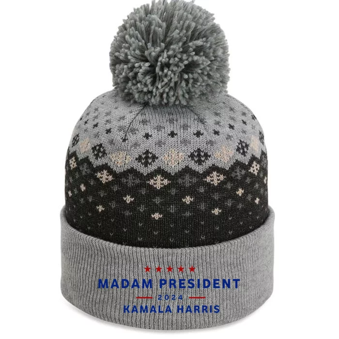 Madam President 47th President Vote Kamala Harris 2024 The Baniff Cuffed Pom Beanie