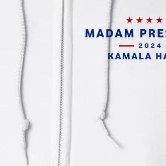 Madam President 47th President Vote Kamala Harris 2024 Full Zip Hoodie