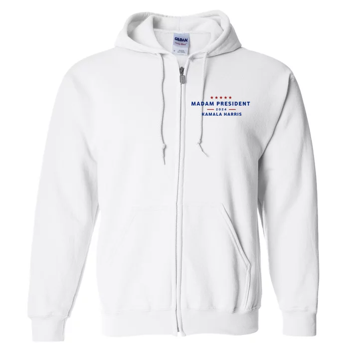 Madam President 47th President Vote Kamala Harris 2024 Full Zip Hoodie