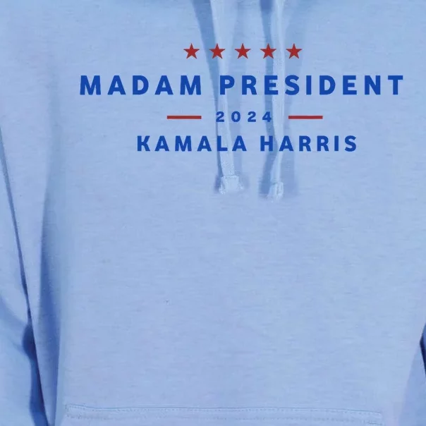 Madam President 47th President Vote Kamala Harris 2024 Unisex Surf Hoodie