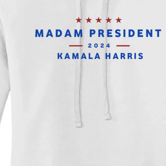 Madam President 47th President Vote Kamala Harris 2024 Women's Pullover Hoodie