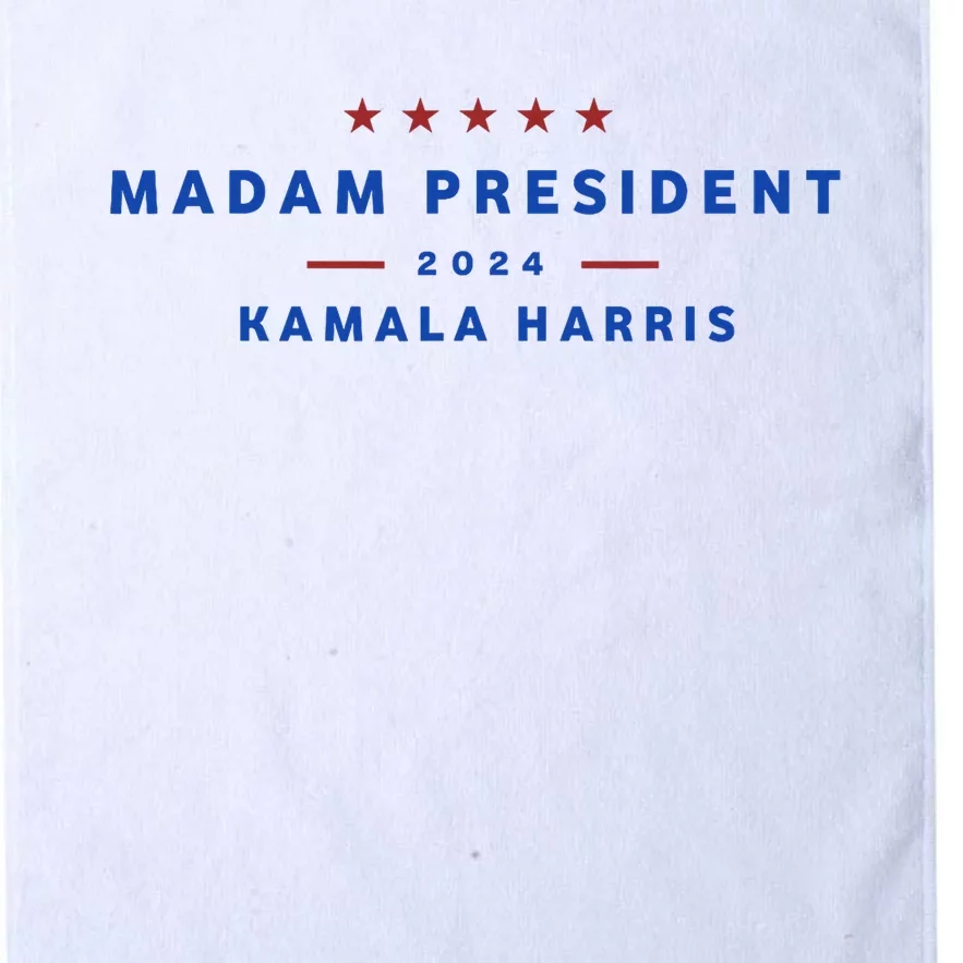 Madam President 47th President Vote Kamala Harris 2024 Platinum Collection Golf Towel