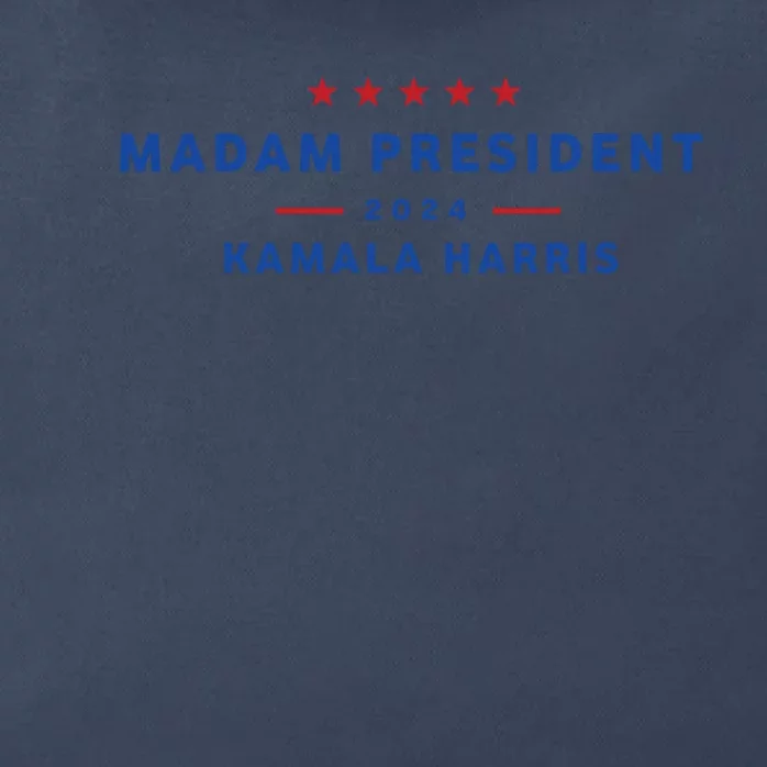 Madam President 47th President Vote Kamala Harris 2024 Zip Tote Bag